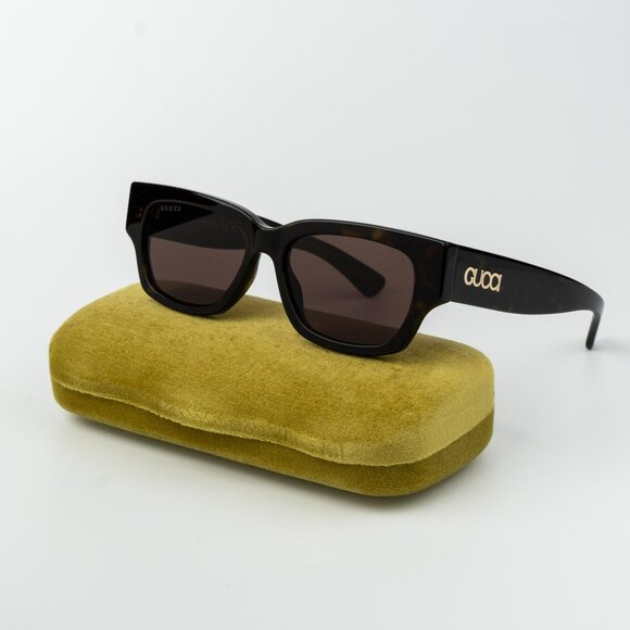 Gucci Men Sunglasses Havana Brown Square GG1794S 002 BRAND NEW - Picture 1 of 14